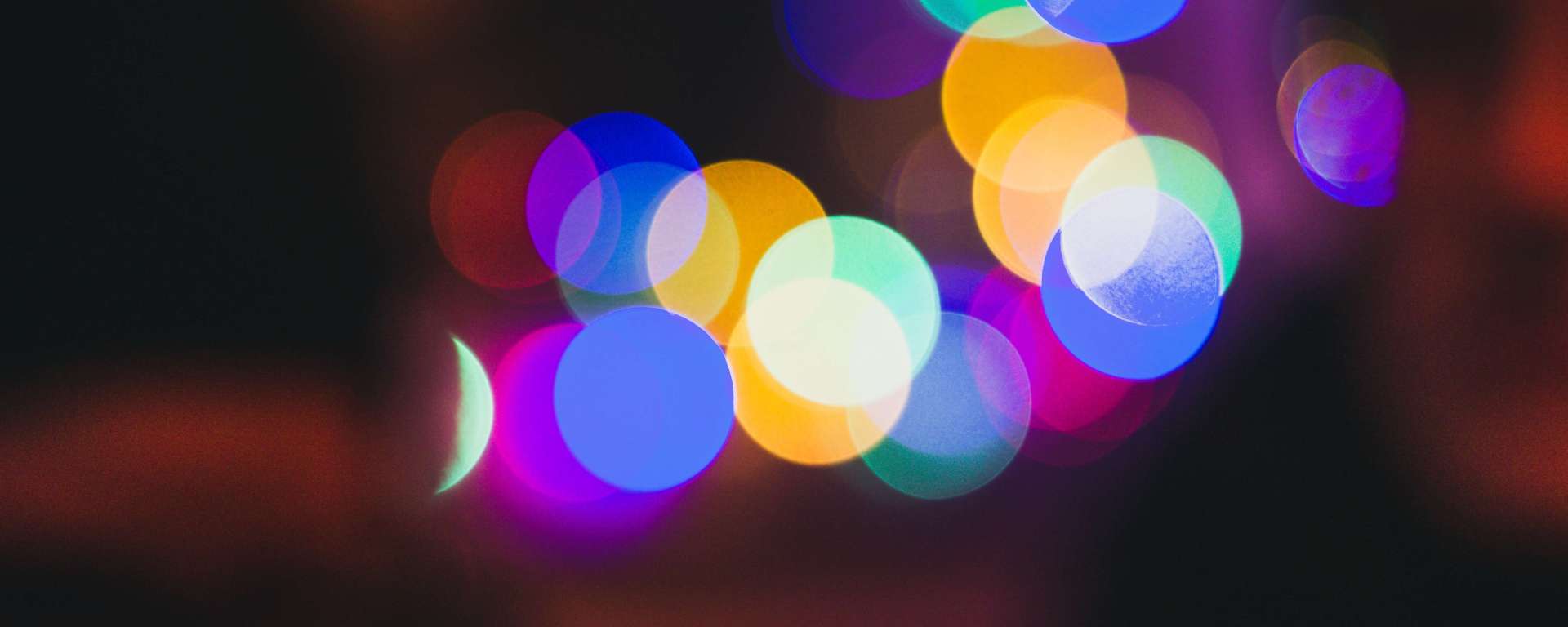Colorful circular lights